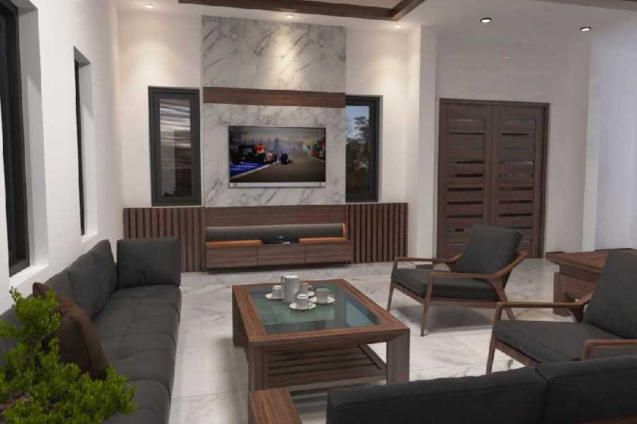 Thiết kế phòng khách nhà anh Hiếu, Bạch Đằng